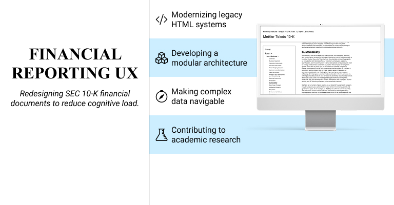 Financial Reporting UX banner