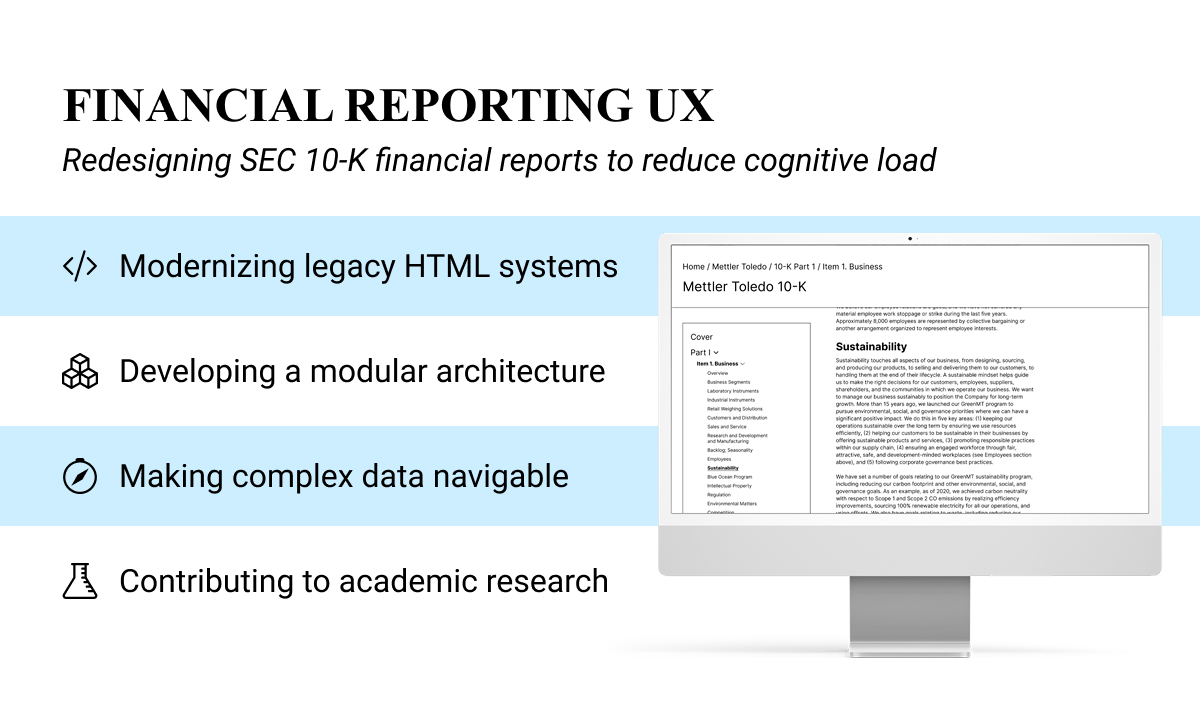 Financial Reporting UX preview