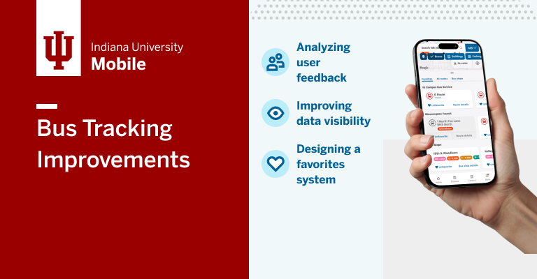 IU Mobile Bus Tracking banner