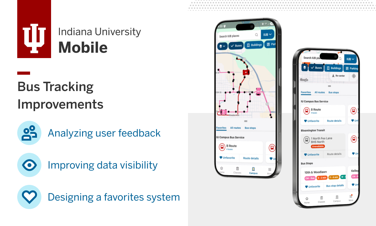 IU Mobile Bus Tracking project preview